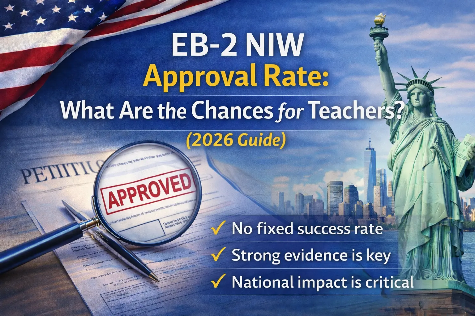 EB-2 NIW approval rate for teachers explained – 2026 guide