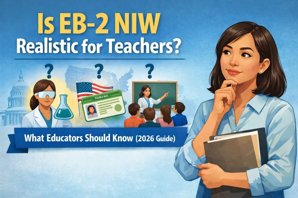 Teacher considering whether EB-2 NIW is a realistic green card pathway for educators